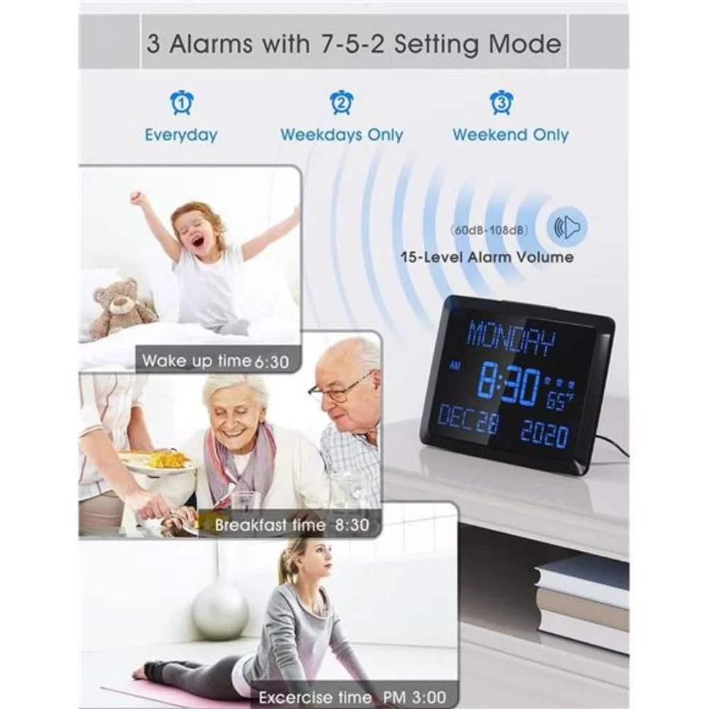 Digital Wall Clock, 11.5